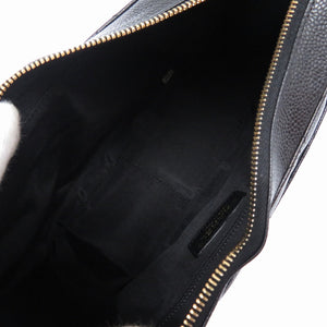 新品同様 シャネル キャビアスキン チェーン ワンショルダーバッグ ブラック ゴールド金具 黒 0022【中古】CHANEL