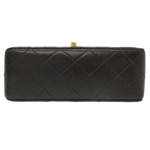 美品 シャネル ミニマトラッセ ヴィンテージ ショルダーバッグ ラムスキン/ラムスキン ブラック 0021【中古】CHANEL レディース