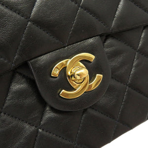 美品 シャネル ミニマトラッセ ヴィンテージ ショルダーバッグ ラムスキン/ラムスキン ブラック 0021【中古】CHANEL レディース