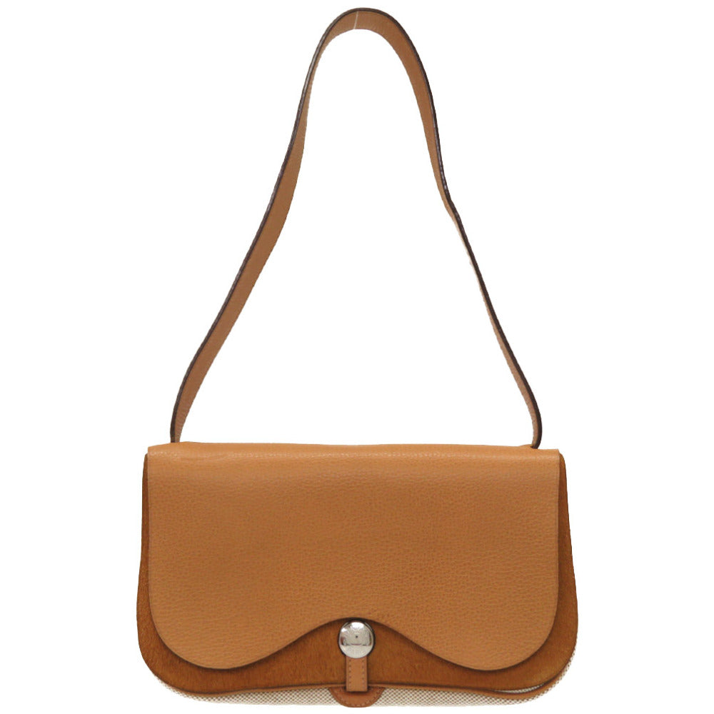 新品同様 エルメス サック コロラドPM トワルアッシュ/ヴァッシュリエジェ ナチュラル □I刻印 ショルダーバッグ 0040【中古】HERMES