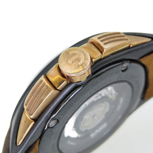 美品 ラドー ハイパークローム クロノグラフ リミテッドエディション 650.0168.3.001 自動巻き 腕時計 セラミック/SS/CuSn8 ブラック 黒文字盤 0042【中古】RADO メンズ