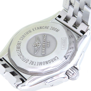 ブライトリング ギャラクティック44 自動巻き 腕時計 SS シルバー文字盤 オートマ 0044【中古】BREITLING メンズ