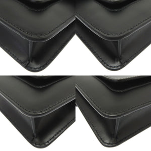 未使用 ブルガリ × アレキサンダーワン レザー ブラック ゴールド金具 ショルダーバッグ バッグ 黒 0035 【中古】 BVLGARI