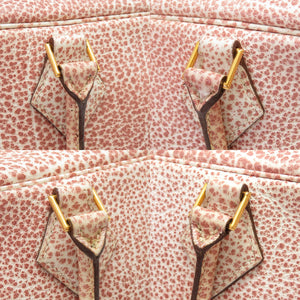 エルメス プリュム28 ダルメシアン レッド ゴールド金具 □E刻印 ハンドバッグ バッグ 赤 0025 【中古】 HERMES