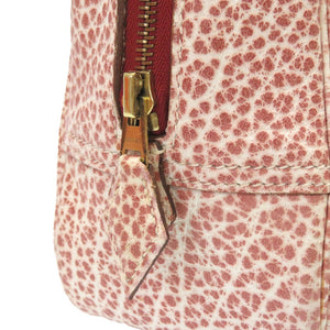 エルメス プリュム28 ダルメシアン レッド ゴールド金具 □E刻印 ハンドバッグ バッグ 赤 0025 【中古】 HERMES