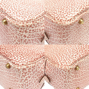 エルメス プリュム28 ダルメシアン レッド ゴールド金具 □E刻印 ハンドバッグ バッグ 赤 0025 【中古】 HERMES