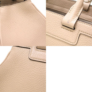 モワナ ポリーヌ ポーリーヌ レザー ベージュ ハンドバッグ バッグ 0070 【中古】 MOYNAT