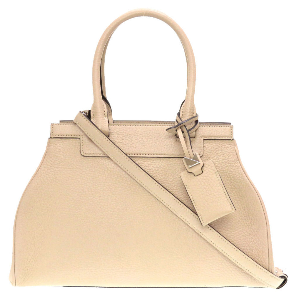 モワナ ポリーヌ ポーリーヌ レザー ベージュ ハンドバッグ バッグ 0070 【中古】 MOYNAT