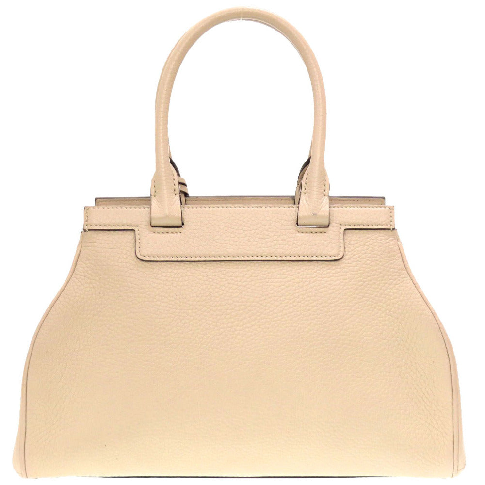 モワナ ポリーヌ ポーリーヌ レザー ベージュ ハンドバッグ バッグ 0070 【中古】 MOYNAT