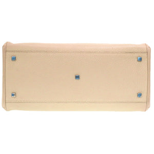 モワナ ポリーヌ ポーリーヌ レザー ベージュ ハンドバッグ バッグ 0070 【中古】 MOYNAT