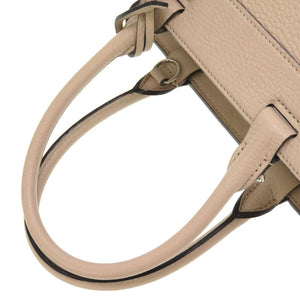 モワナ ポリーヌ ポーリーヌ レザー ベージュ ハンドバッグ バッグ 0070 【中古】 MOYNAT