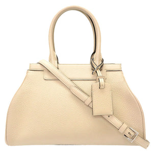 美品 モワナ ポリーヌ / ポーチーヌ レザー ベージュ ハンドバッグ バッグ 0070 【中古】 MOYNAT