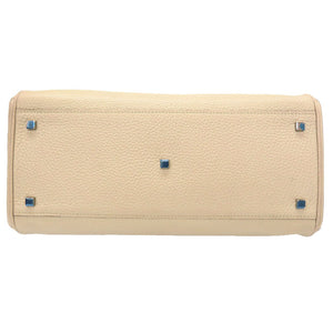 美品 モワナ ポリーヌ / ポーチーヌ レザー ベージュ ハンドバッグ バッグ 0070 【中古】 MOYNAT