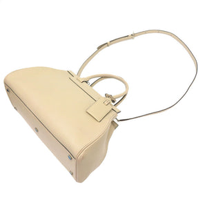 美品 モワナ ポリーヌ / ポーチーヌ レザー ベージュ ハンドバッグ バッグ 0070 【中古】 MOYNAT