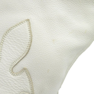 クロムハーツ スラウチー BSフレア レザー ハンドバッグ シルバー925 ホワイト 白 0078【中古】CHROME HEARTS メンズ