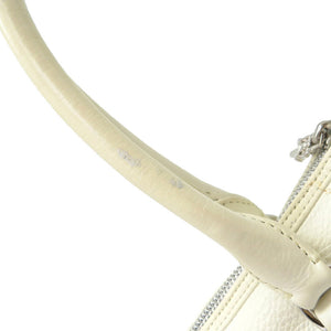 クロムハーツ スラウチー BSフレア レザー ハンドバッグ シルバー925 ホワイト 白 0078【中古】CHROME HEARTS メンズ