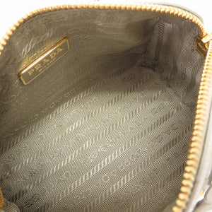 美品 プラダ サフィアーノレザー ホワイト ゴールド金具 ミニボストンバッグ BL0841 ハンドバッグ バッグ 白 0080 【中古】 PRADA