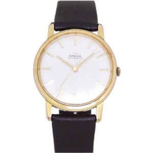 オメガ アンティーク 自動巻き 腕時計 アイボリー文字盤 ヴィンテージ 0010【中古】OMEGA メンズ