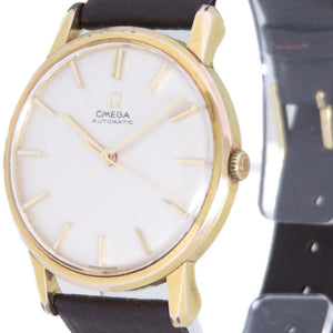 オメガ アンティーク 自動巻き 腕時計 アイボリー文字盤 ヴィンテージ 0010【中古】OMEGA メンズ