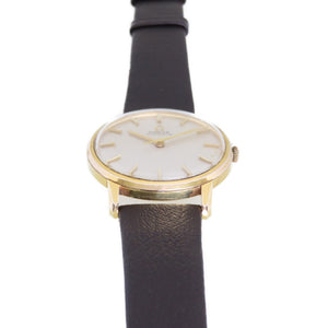 オメガ アンティーク 自動巻き 腕時計 アイボリー文字盤 ヴィンテージ 0010【中古】OMEGA メンズ