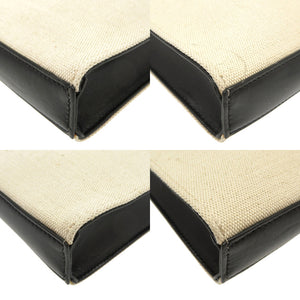 新品同様 ジルサンダー キャンバス レザー ホワイト ブラック JSPQ850172 WQB73005N ショルダーバッグ バッグ 白 黒 0023 【中古】 JIL SANDER