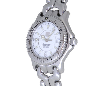 タグホイヤー セルシリーズ クロノメーター WG5113-P0 自動巻き 腕時計 SS ホワイト 白文字盤 0067【中古】TAG HEUER メンズ