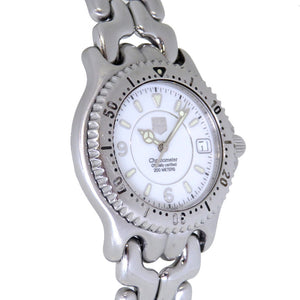 タグホイヤー セルシリーズ クロノメーター WG5113-P0 自動巻き 腕時計 SS ホワイト 白文字盤 0067【中古】TAG HEUER メンズ