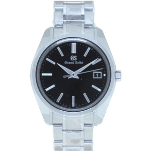 未使用 セイコー グランドセイコー SBGP003 / 9F85-0AD0 クオーツ 腕時計 SS ブラック 黒文字盤 0072【中古】SEIKO メンズ