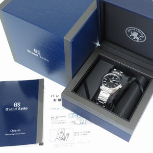 未使用 セイコー グランドセイコー SBGP003 / 9F85-0AD0 クオーツ 腕時計 SS ブラック 黒文字盤 0072【中古】SEIKO メンズ