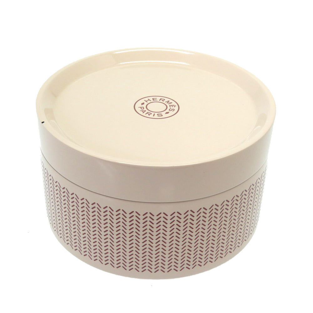 美品 エルメス ラッカー ボックス ケース 漆 ウッド ベージュ 0073【中古】HERMES