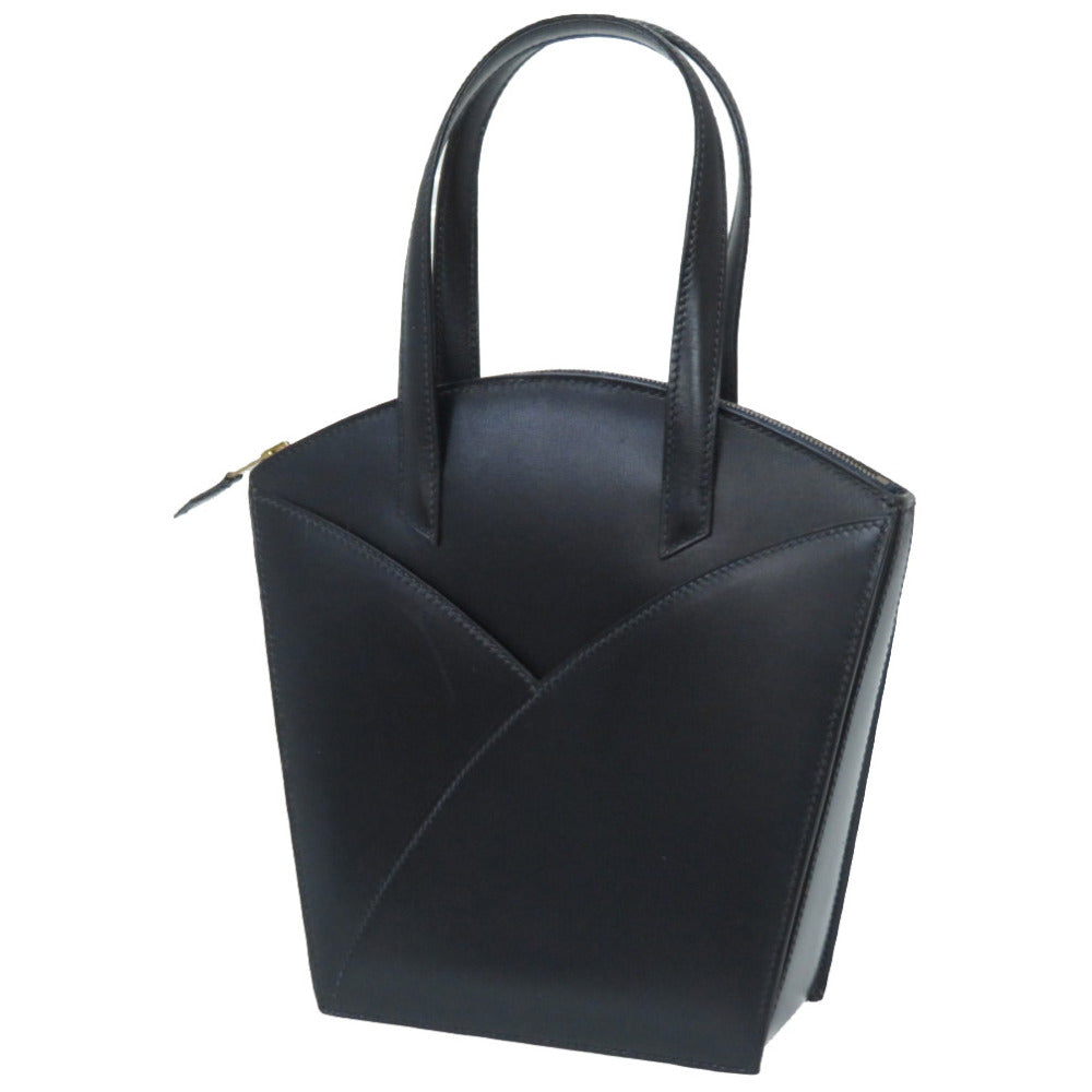 エルメス コカーズ ボックスカーフ ネイビー ハンドバッグ 〇X刻印 ヴィンテージ 紺 0075【中古】HERMES