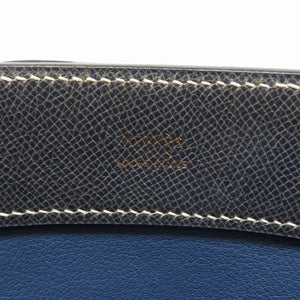 エルメス ミュゾー ショルダーバッグ リセ/リセ ネイビーグレー 0078【中古】HERMES レディース