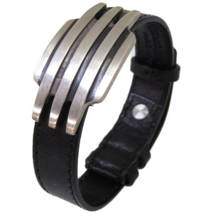 美品 ジョージジェンセン 462 ブレスレット シルバー925/レザー アクセサリー 0083【中古】Georg Jensen