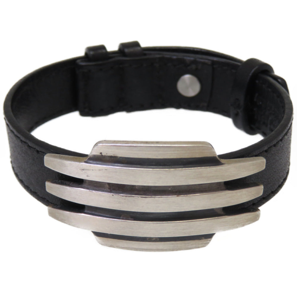 美品 ジョージジェンセン 462 ブレスレット シルバー925/レザー アクセサリー 0083【中古】Georg Jensen