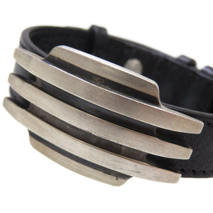 美品 ジョージジェンセン 462 ブレスレット シルバー925/レザー アクセサリー 0083【中古】Georg Jensen