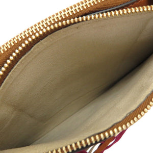 美品 クロエ フリンジ レザー スエード ブラウン ゴールド金具 ショルダーバッグ バッグ 茶 0087 【中古】 Chloe