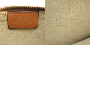 美品 クロエ フリンジ レザー スエード ブラウン ゴールド金具 ショルダーバッグ バッグ 茶 0087 【中古】 Chloe