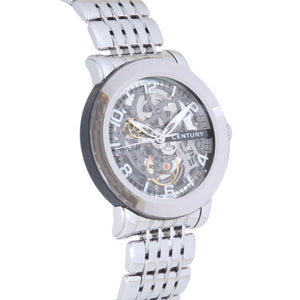 美品 センチュリー エレガンス スケルトン 648.7.N.S1.12.SF 自動巻き 腕時計 SS グレー 0022【中古】CENTURY メンズ