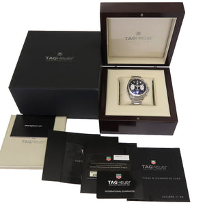 美品 タグホイヤー グランドカレラ クロノグラフ CAV511A 自動巻き 腕時計 SS ブラック 黒 0023【中古】TAG HEUER メンズ