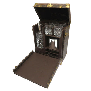 新品同様 ルイ ヴィトン モノグラム ウイスキーケース M21831 トランク ケース ウイスキーセット LV 0119 【中古】 LOUIS VUITTON