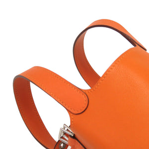 美品 エルメス マイクロピコタンロック ヴォースイフト オレンジ シルバー金具 □O刻印 ハンドバッグ バッグ 0018 【中古】 HERMES ミクロ ピコタンロックマイクロ