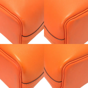 美品 エルメス マイクロピコタンロック ヴォースイフト オレンジ シルバー金具 □O刻印 ハンドバッグ バッグ 0018 【中古】 HERMES ミクロ ピコタンロックマイクロ