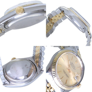 ロレックス デイトジャスト 16013 自動巻き 腕時計 K18YG/SS 97番台 ゴールド文字盤  オートマ 0029【中古】ROLEX メンズ