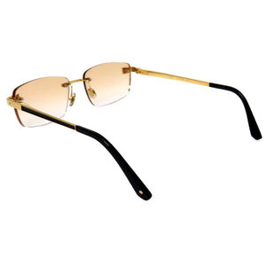 カルティエ リムレス アイウェア サントス 眼鏡 サングラス ゴールド/ブラック 黒 0067【中古】CARTIER メンズ めがね メガネ