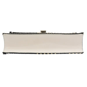 新品同様 プロエンザスクーラー 編み込み レザー ホワイト ブラック 2WAY ショルダーバッグ バッグ 白 黒 0116 【中古】 Proenza Schoule