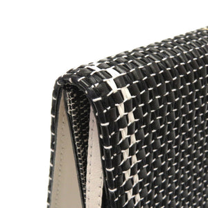 新品同様 プロエンザスクーラー 編み込み レザー ホワイト ブラック 2WAY ショルダーバッグ バッグ 白 黒 0116 【中古】 Proenza Schoule