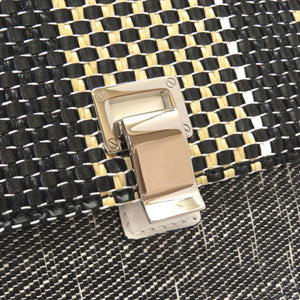 新品同様 プロエンザスクーラー 編み込み レザー ホワイト ブラック 2WAY ショルダーバッグ バッグ 白 黒 0116 【中古】 Proenza Schoule