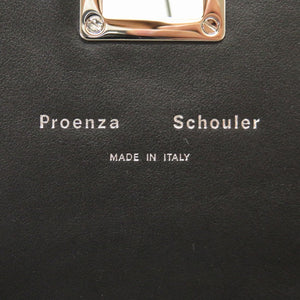 新品同様 プロエンザスクーラー 編み込み レザー ホワイト ブラック 2WAY ショルダーバッグ バッグ 白 黒 0116 【中古】 Proenza Schoule