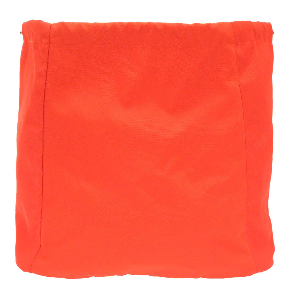 美品 エルメス サックドパンサージュ 替えバッグ キャンバス オレンジ 巾着バッグ バッグ 0117 【中古】 HERMES
