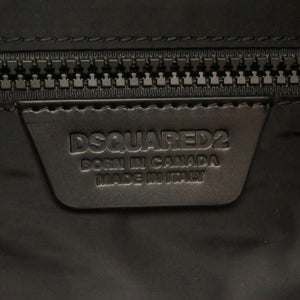 美品 ディースクエアード キャンバス ブラック リュックサック デイパック バッグ 黒 0118 【中古】 DSQUARED2 メンズ
